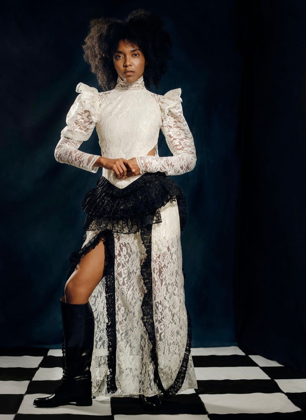 The Victorian BW Gown