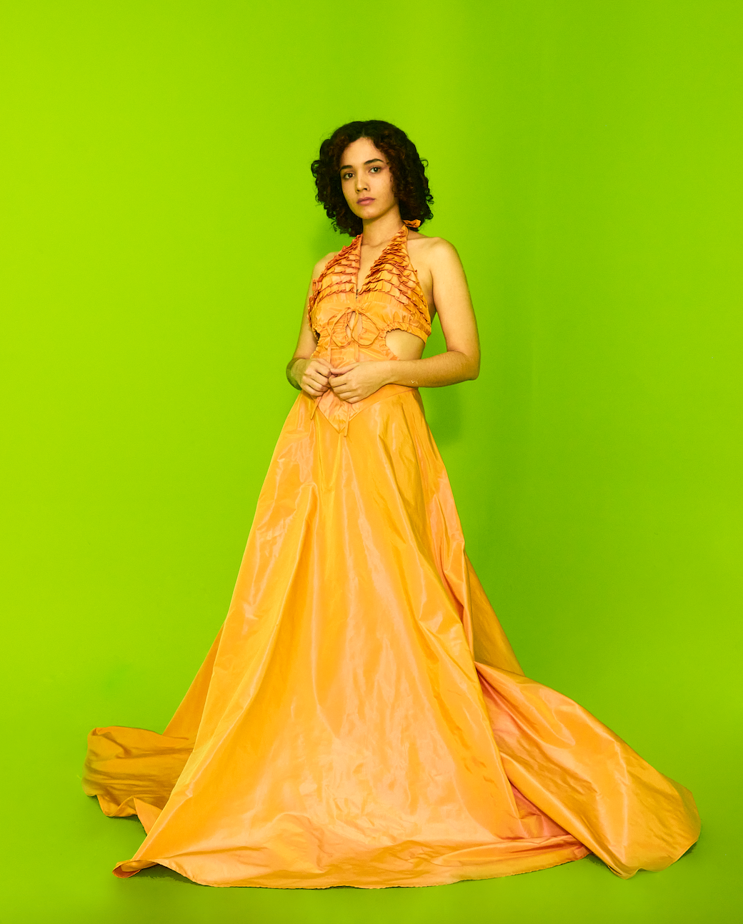 Evening Dress in Orange