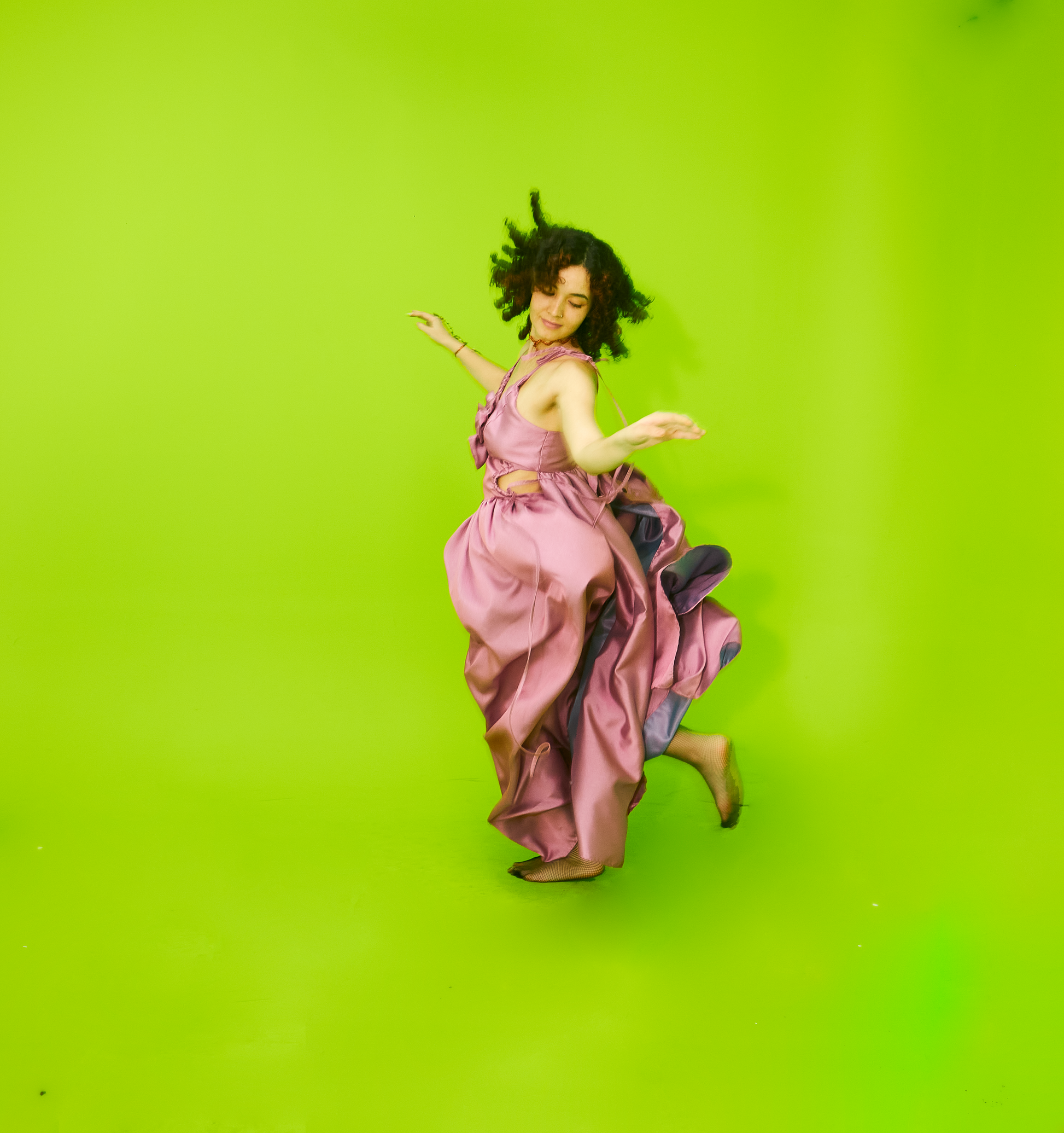 Bow detail Pink Dress